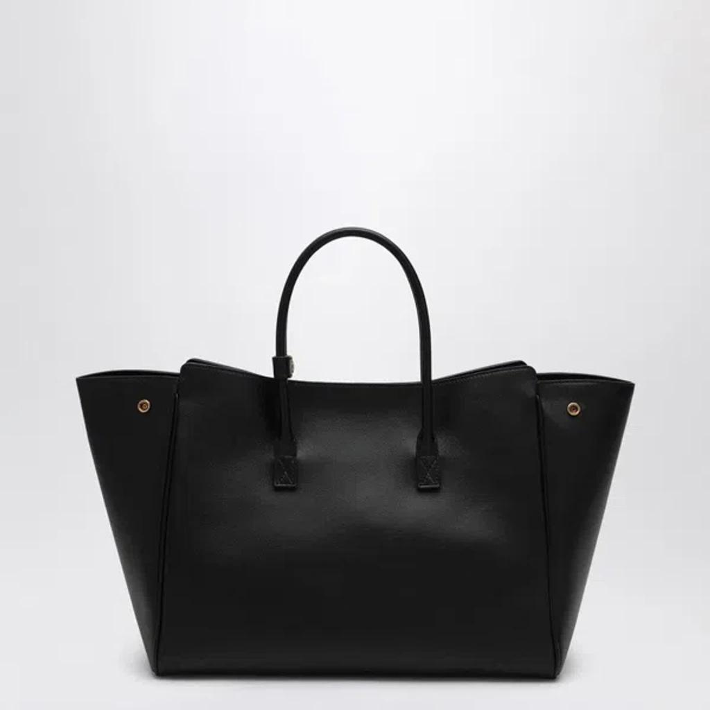 BALENCIAGA Women Black Leather Mini Carry All Hampton Shopping Bag Product Image