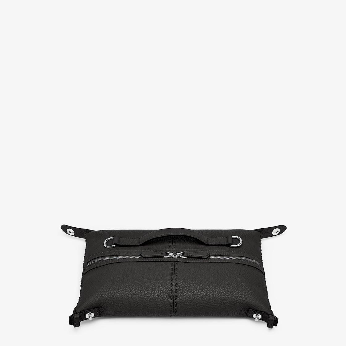 Selleria Fendi Siesta SmallBlack leather Selleria bag with 266 hand-sewn topstitches Product Image