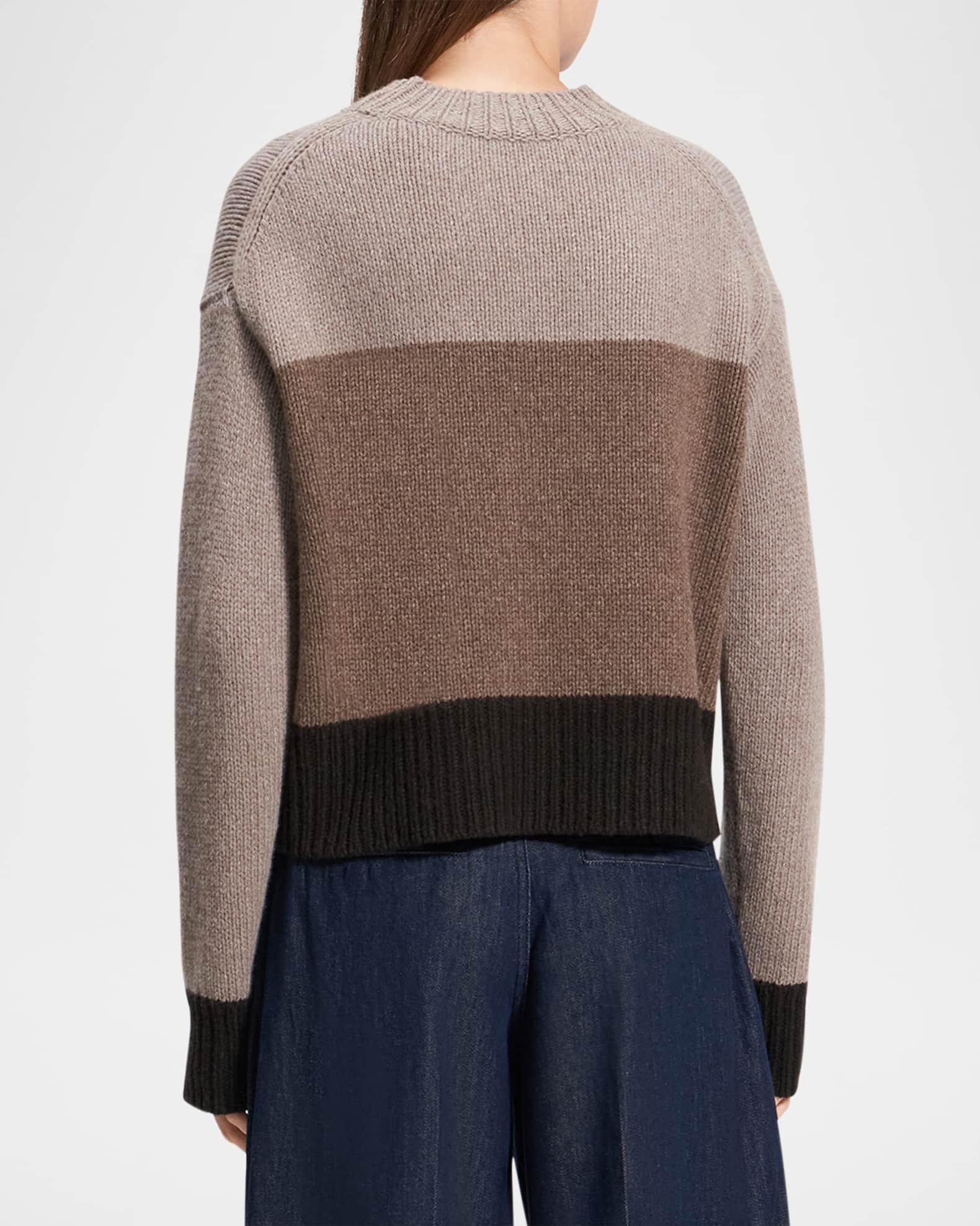 Color-Block Crewneck Sweater Product Image