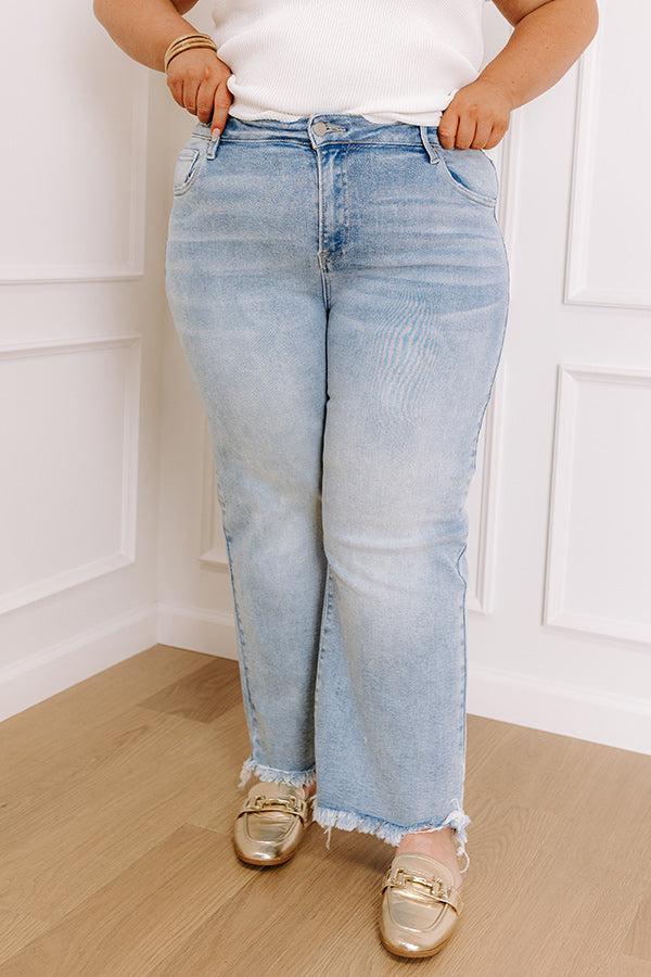 RISEN Kinsley Midrise Straight Leg Jean Curves Product Image