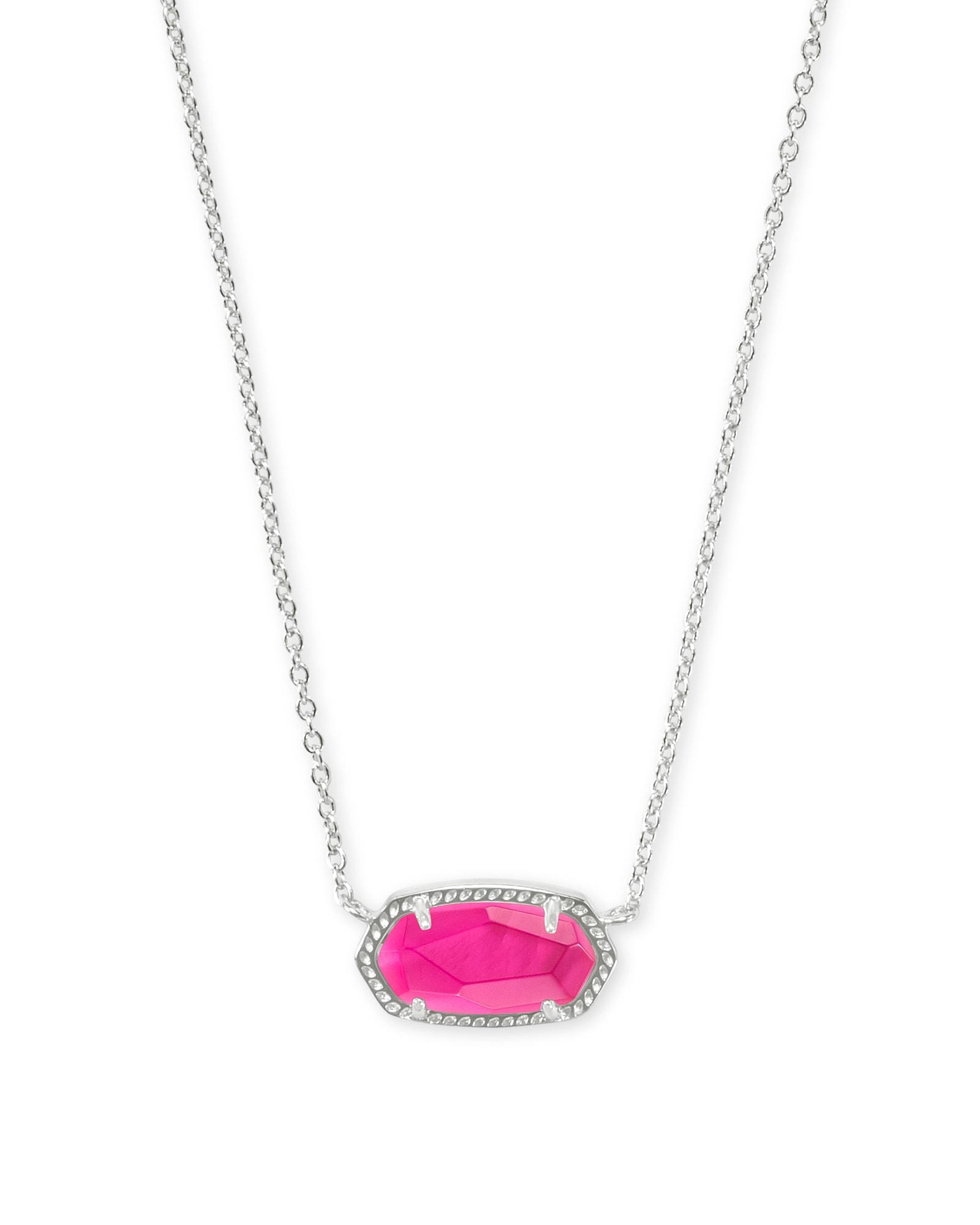 Elisa Silver Pendant Necklace in Azalea Illusion Product Image
