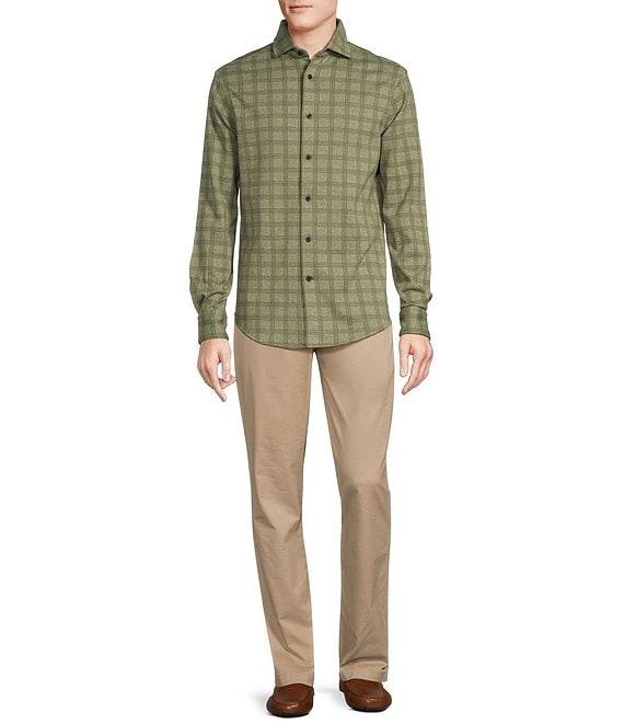 Cremieux Blue Label Jacquard Coatfront Knit Shirt Product Image