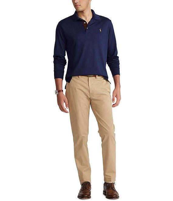 Polo Ralph Lauren Classic Fit Soft Cotton Long Sleeve Polo Shirt Product Image