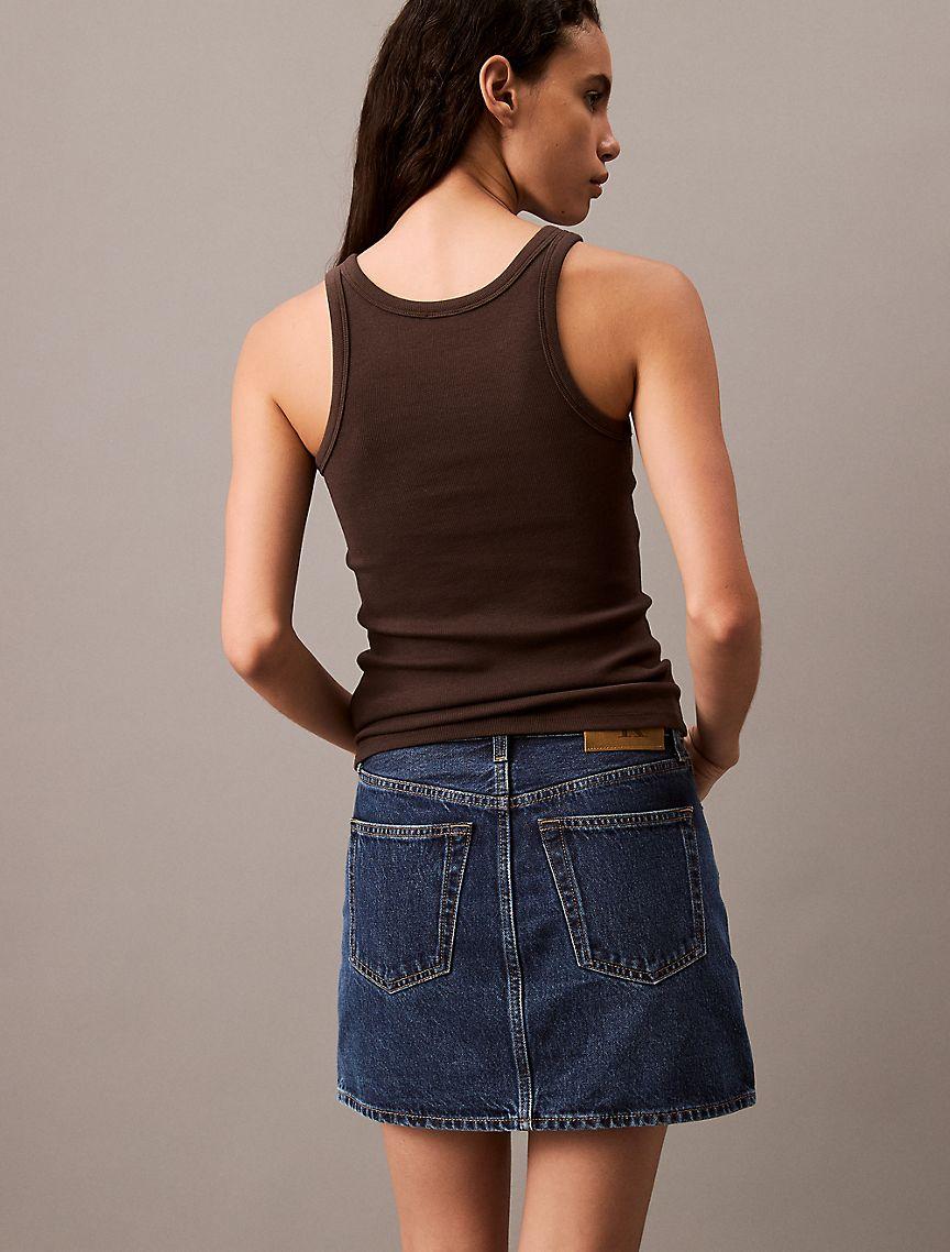 Denim Mini Skirt Product Image