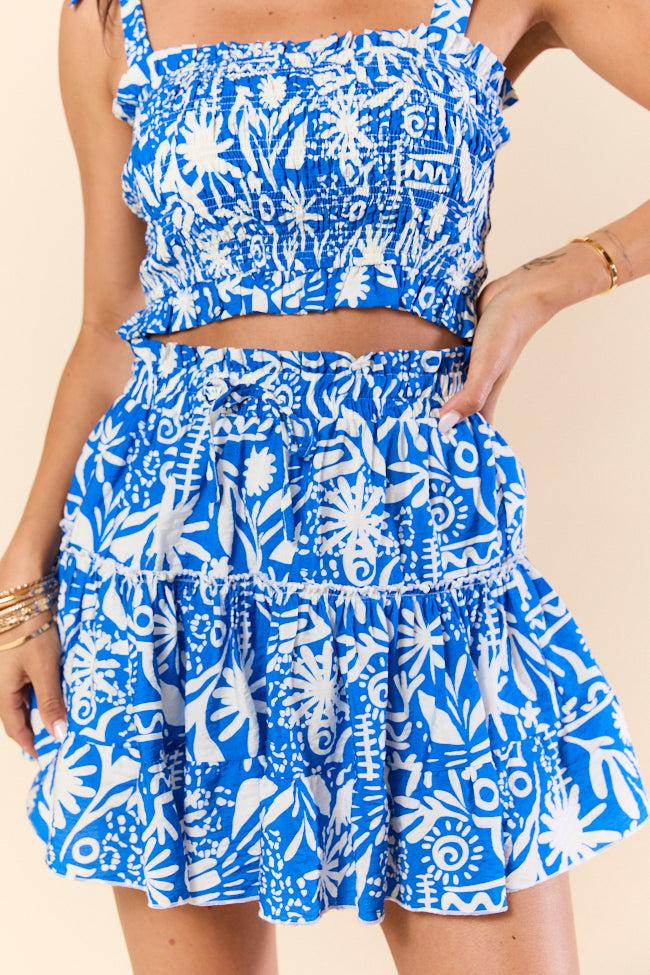 Island Inspiration Blue Tropical Tank and Skort Set FINAL SALE Product Image