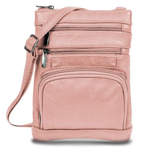 Genuine Leather Crossbody Bag - Multi-Size Options (Standard, Plus, XL) Product Image