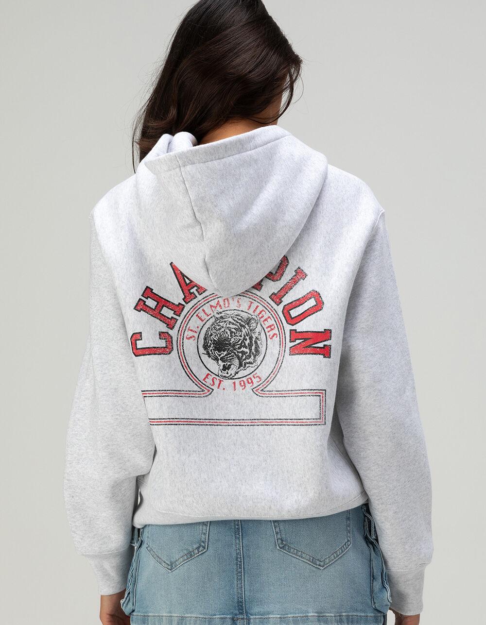 CHAMPION Icon Reverse Weave Womens Hoodie - GRAY Product Image