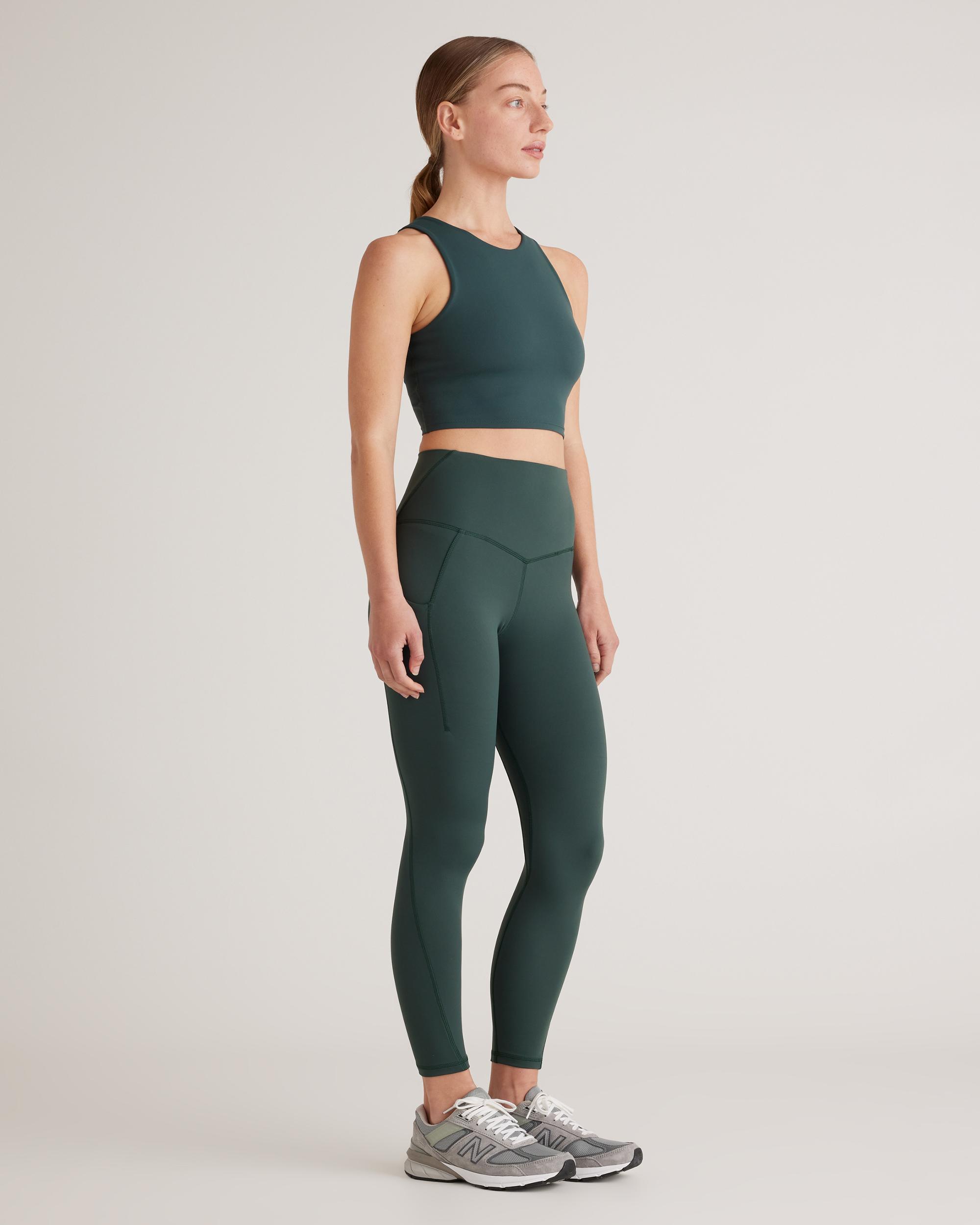 Quince | Women's Ultra-Form High-Neck Cropped Tank Top Nylon/Spandex Product Image
