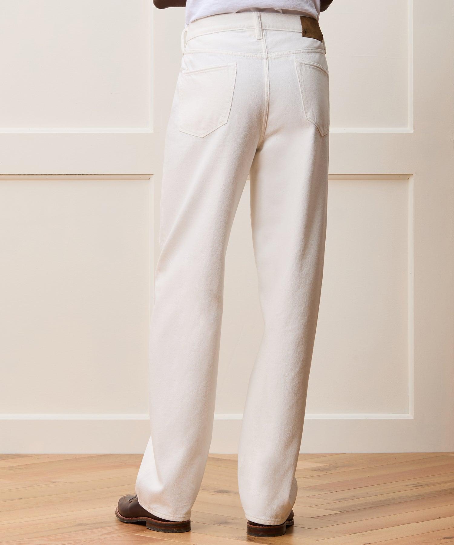 Relaxed Selvedge Jean in Distressed White Product Image