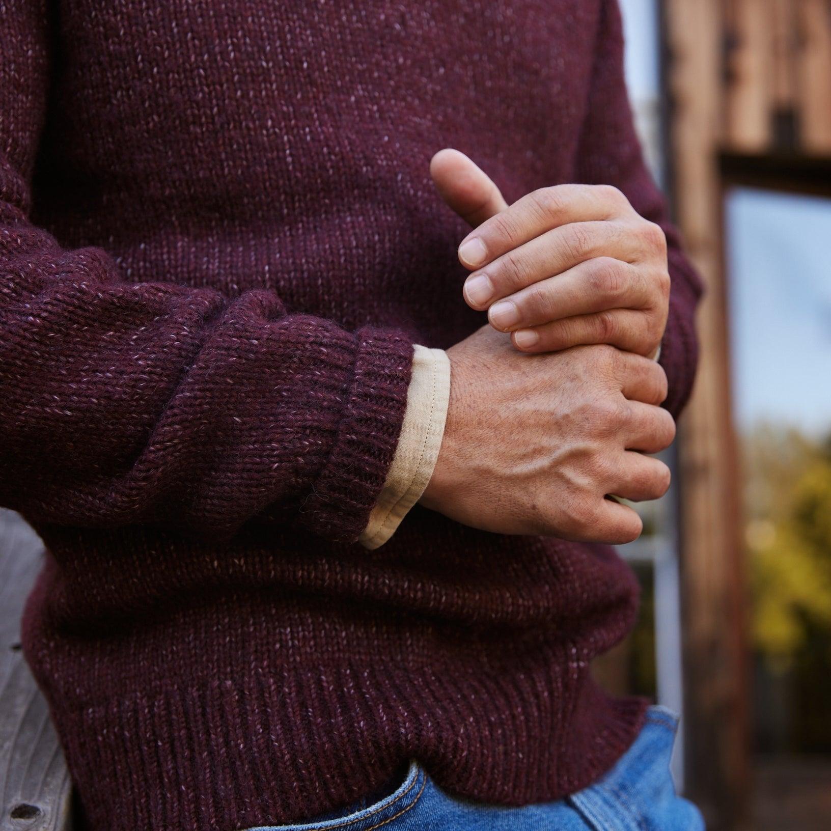 Collegiate Sweater Crew - French Roast Product Image