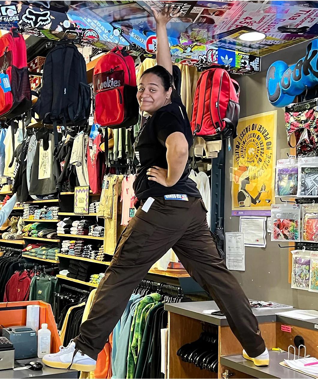 Empyre Loose Fit Dark Brown Cargo Skate Pants Product Image