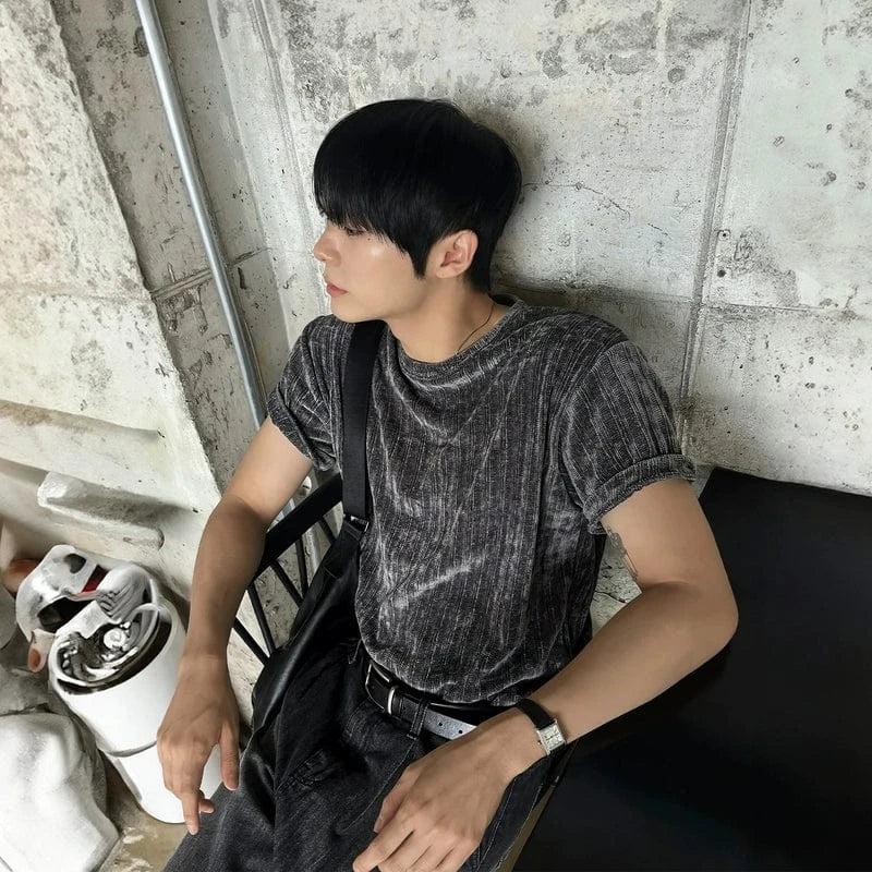 RT No. 18301 TEXTURE KNIT SHORT SLEEVE Product Image