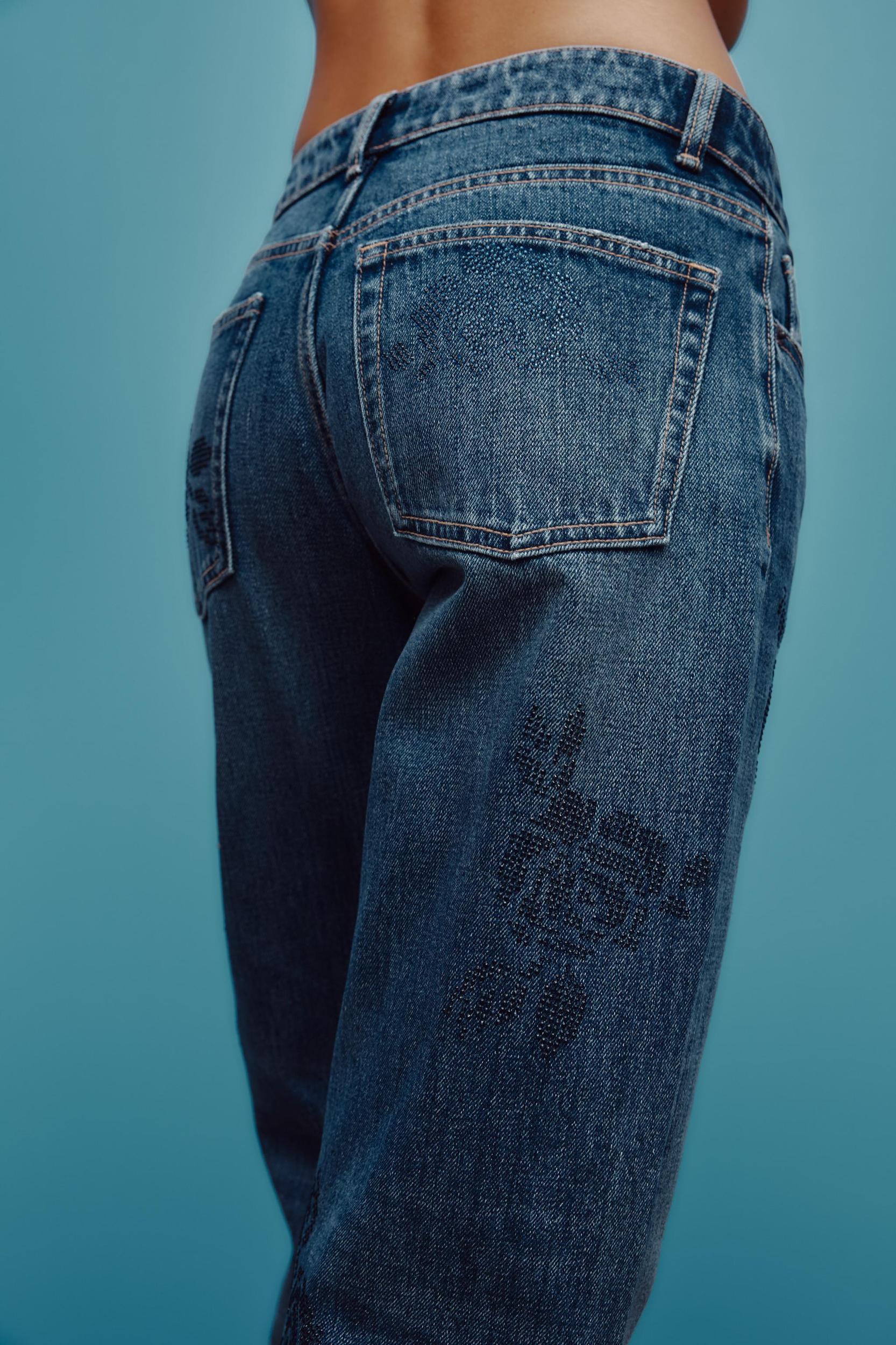 TRF MID-RISE WIDE LEG JEANS Product Image