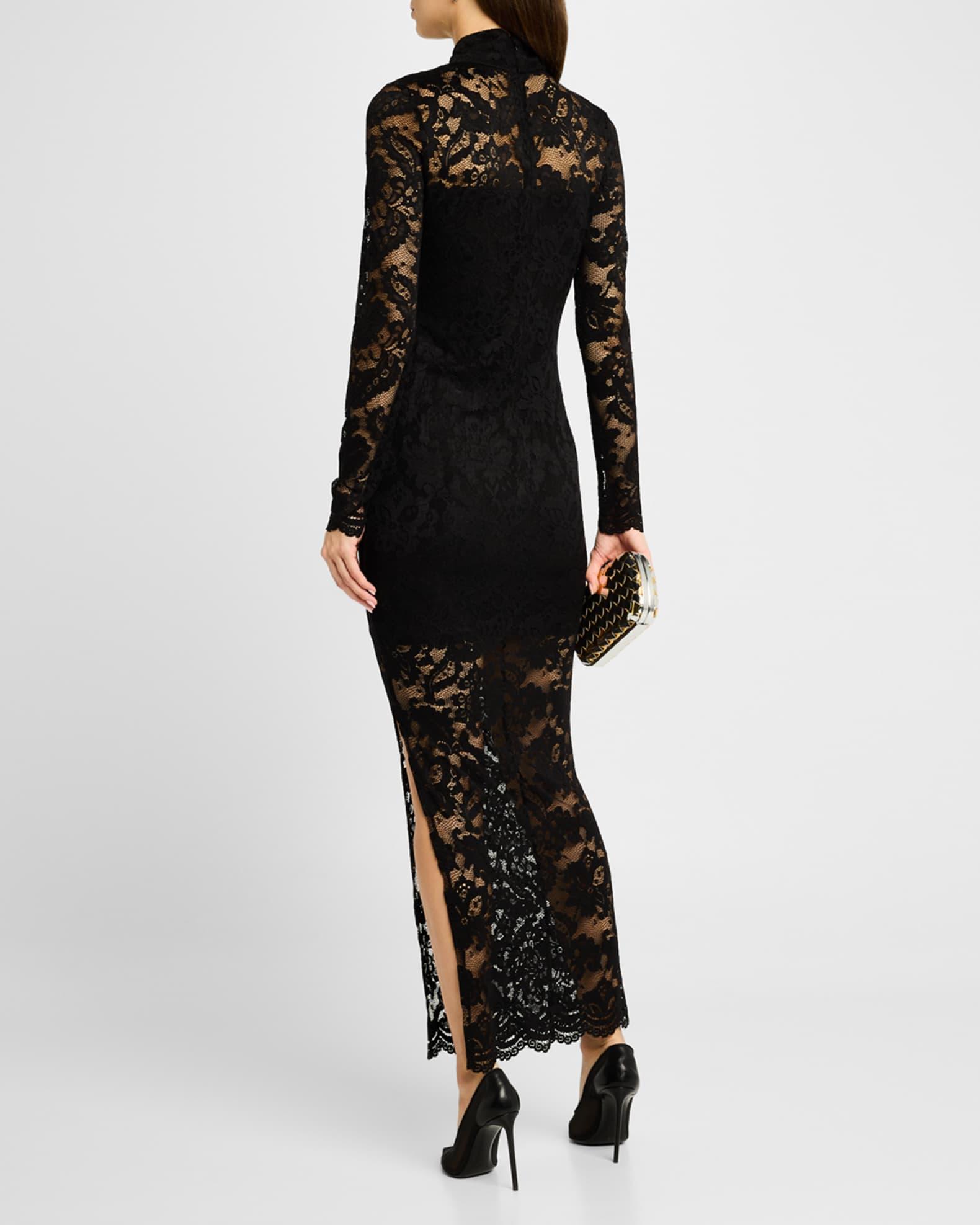 Choi Lace Turtleneck Maxi Dress Product Image
