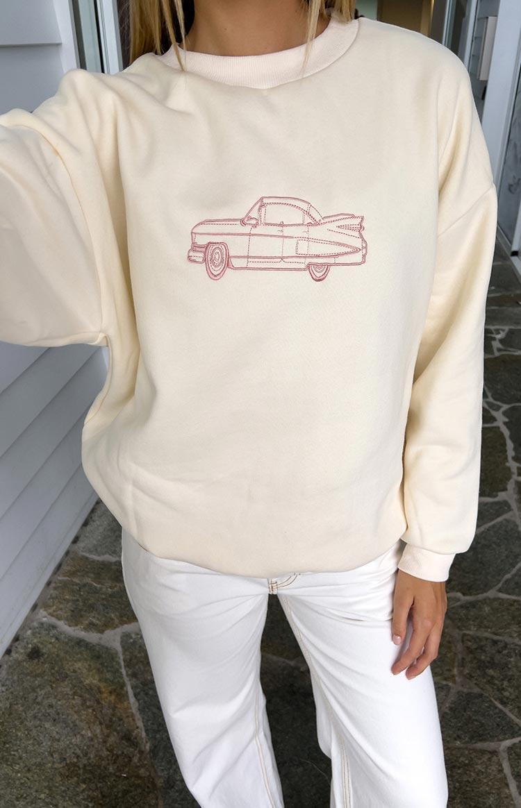 Elodie Cream Crew Neck Sweater Product Image