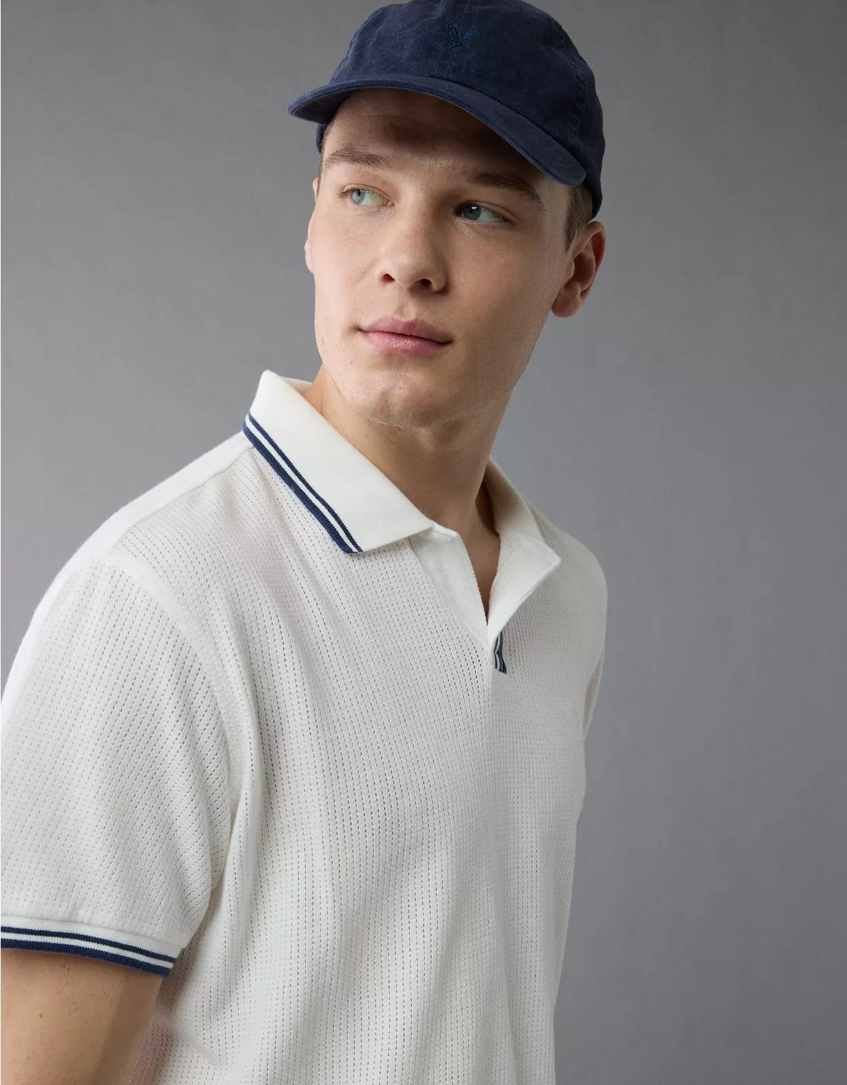 AE 24/7 Mesh Polo Shirt Product Image