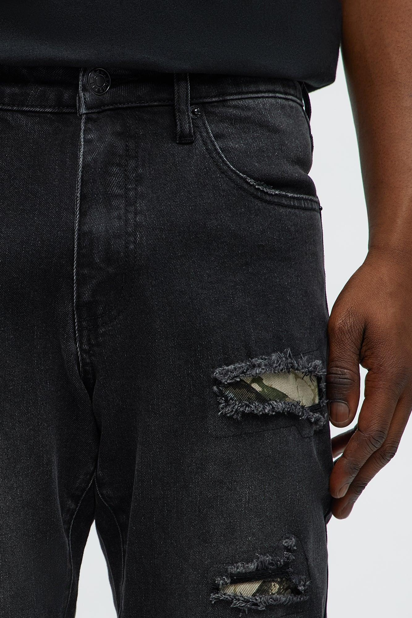 Slim Wood Stealth Jeans - Black Wash Product Image