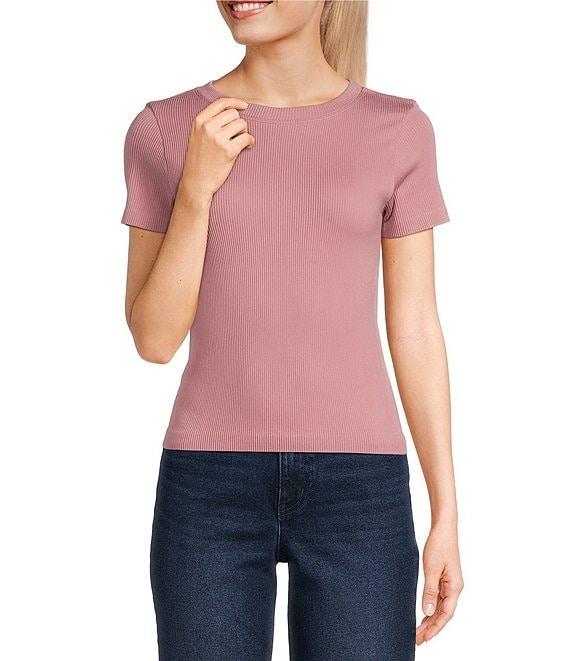 Moa Moa Short Sleeve Crew Neck Pullover T-Shirt Product Image