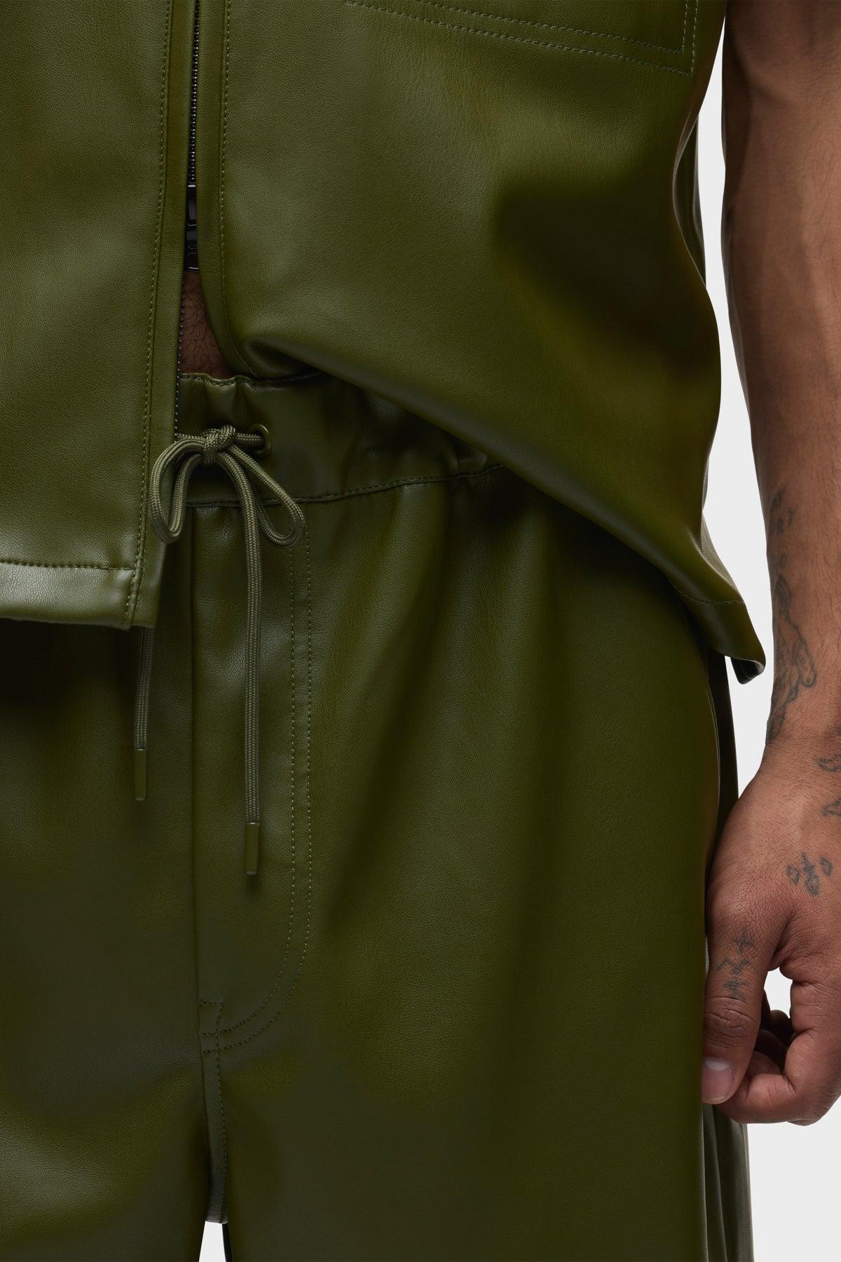 Vegan Short Sleeve Zip Shirt Male Product Image