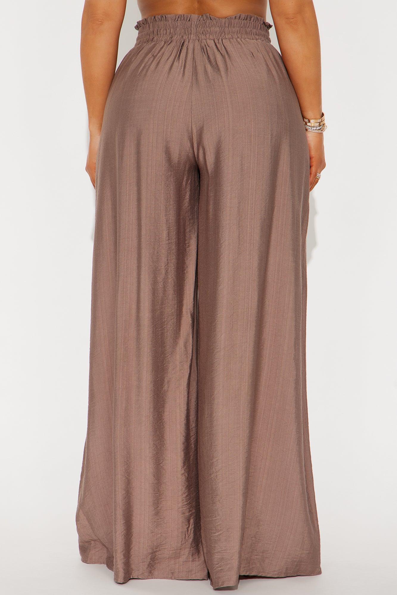 Meet At Sunset Wide Leg Pant - Mocha Product Image