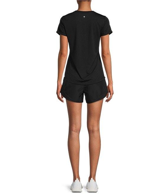 Antonio Melani Active Balance Moisture Wicking Relaxed Crew Neck Short Sleeve Coordinating Shirt Product Image