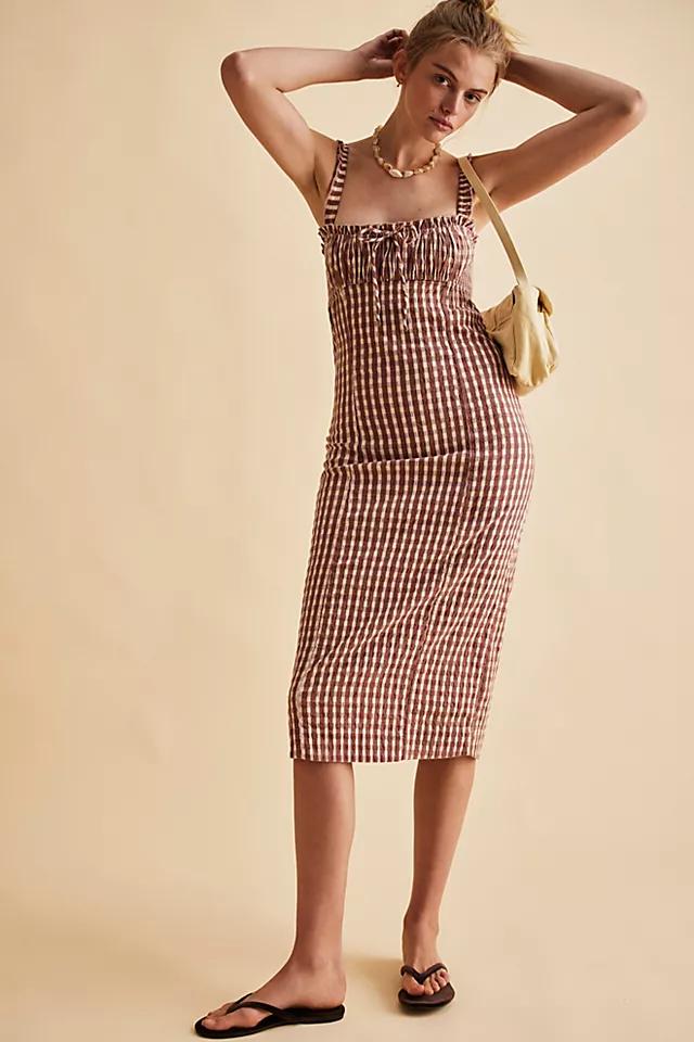 Lucinda Plaid Midi Dress Product Image