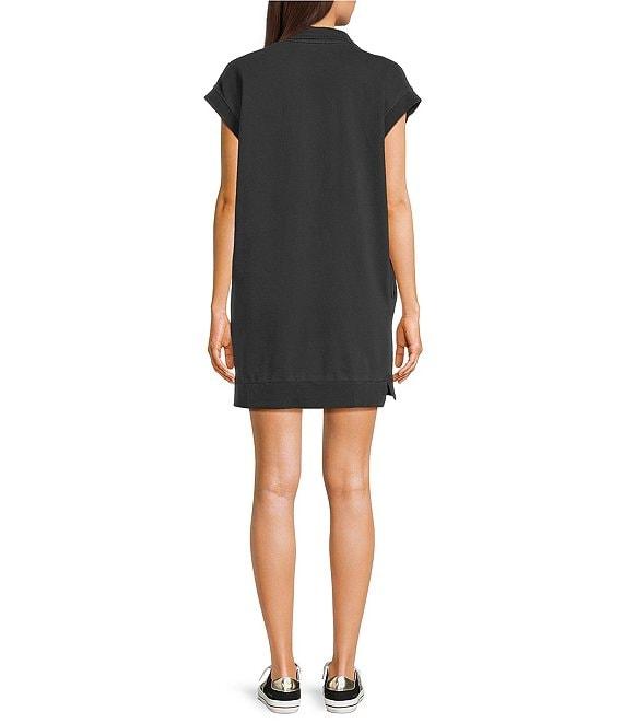 Double Zero Mock Neck Quarter Zip Mini Dress Product Image