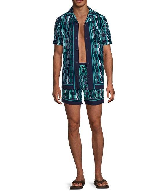 Murano Mod Stripe Short Sleeve Cabana Woven Shirt Product Image