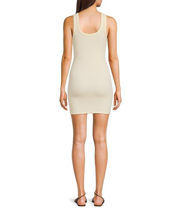 Signature 8 Scoop Neck Sleeveless Rib Jersey Mini Dress Product Image