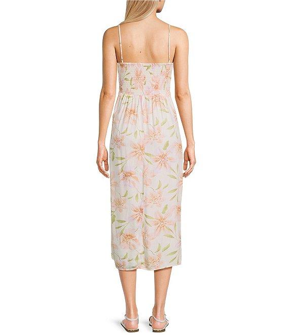 Billabong Sunset Love Sleeveless Floral Printed A-Line Dress Product Image