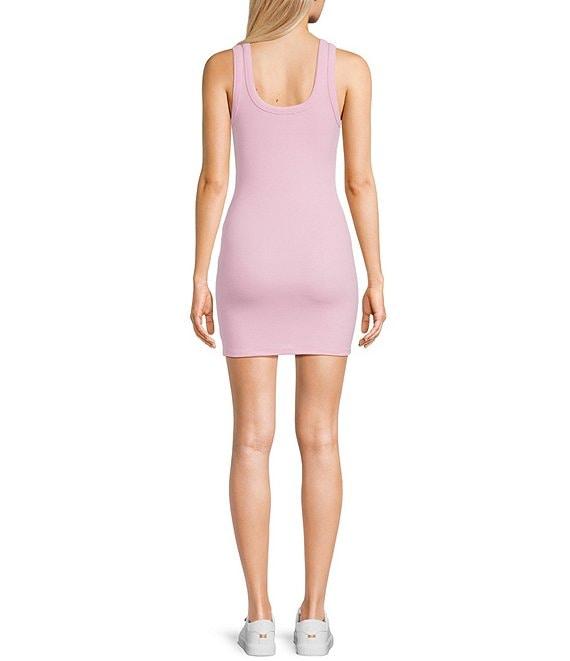 Signature 8 Scoop Neck Sleeveless Rib Jersey Mini Dress Product Image