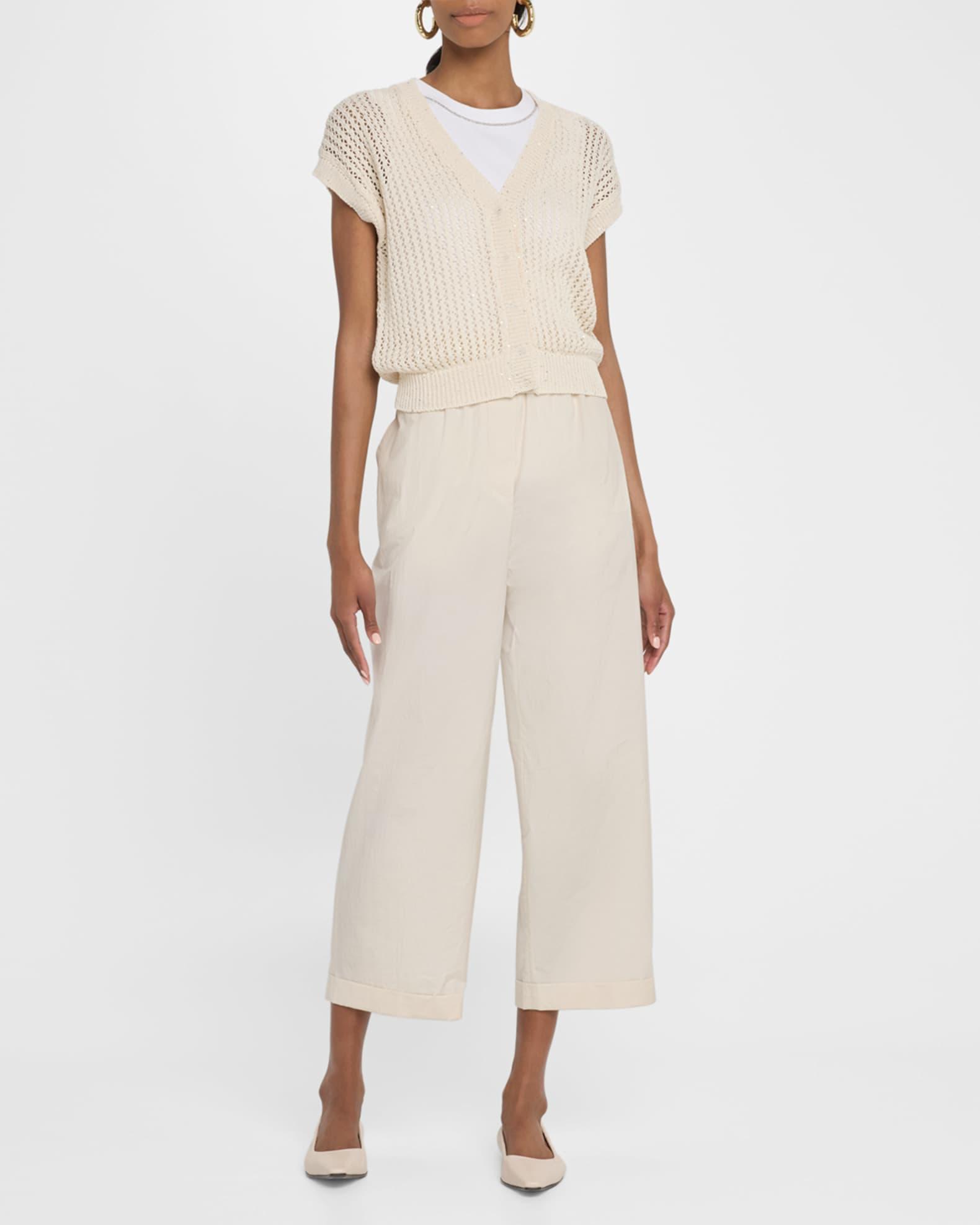 Open-Knit Sequin Cardigan Product Image