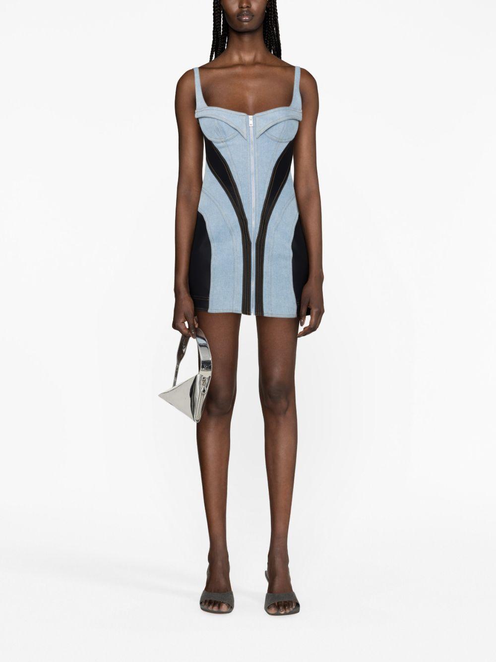 Corset denim minidress Product Image