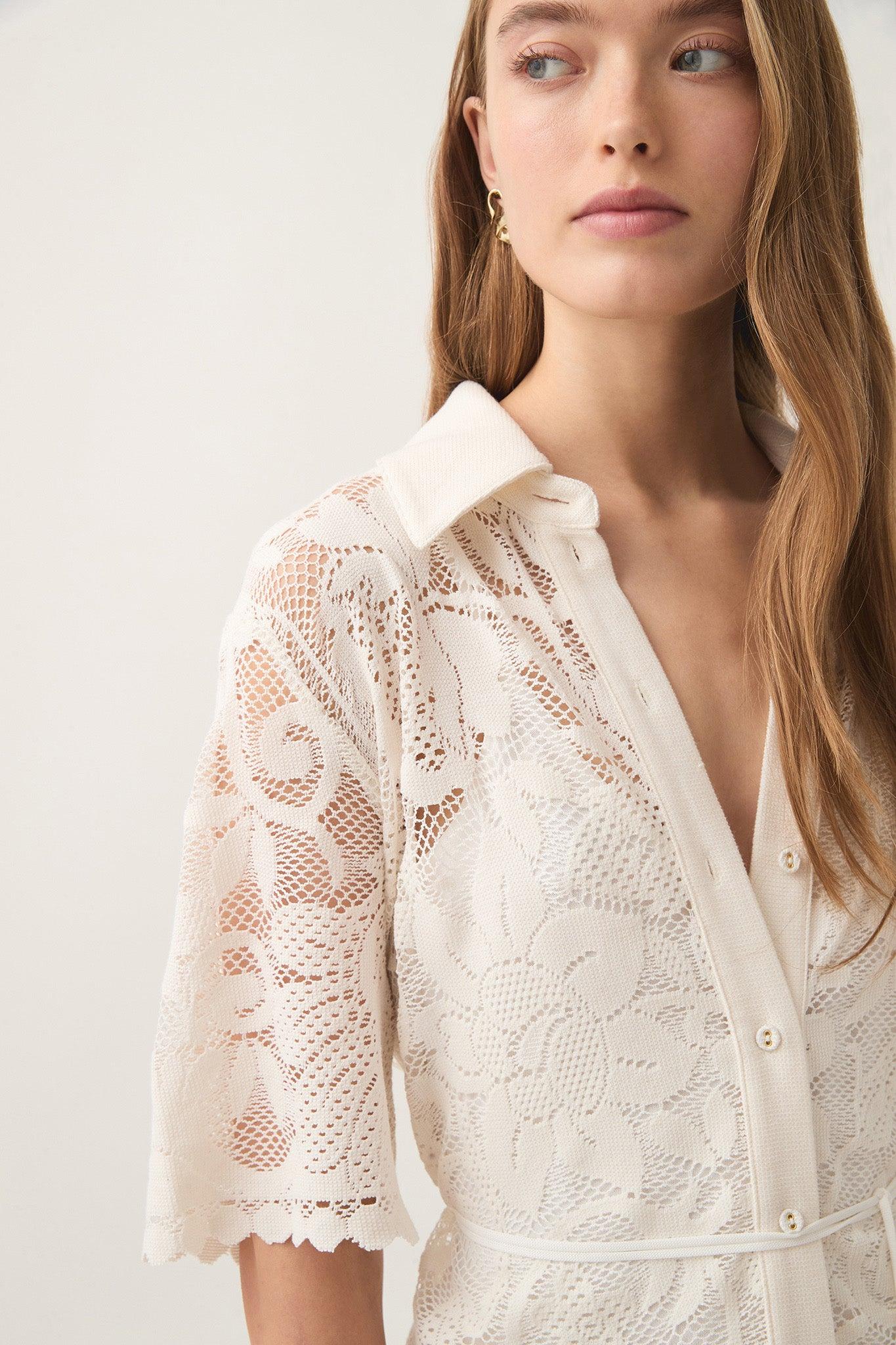 Muses Lace Mini Dress Product Image