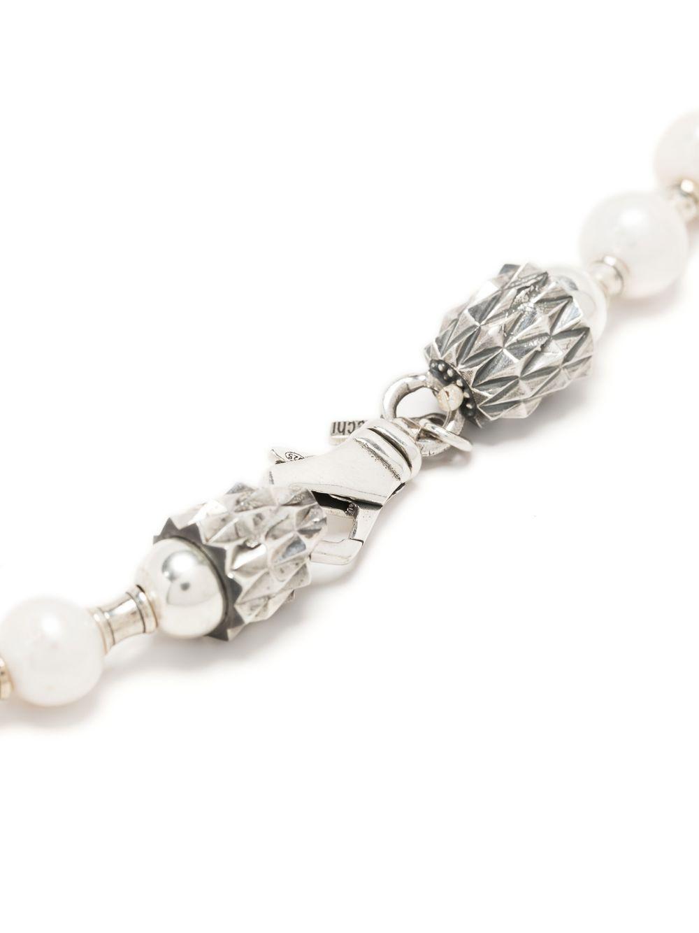 bead-embellished pearl necklace Product Image