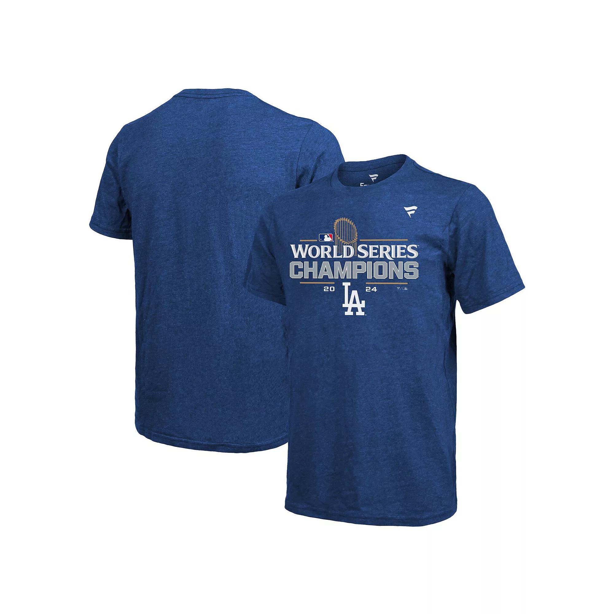 Men's Fanatics Royal Los Angeles Dodgers 2024 World Series Champions  Locker Room Jersey Tri-Blend T-Shirt, Size: 2XL, Blue Product Image