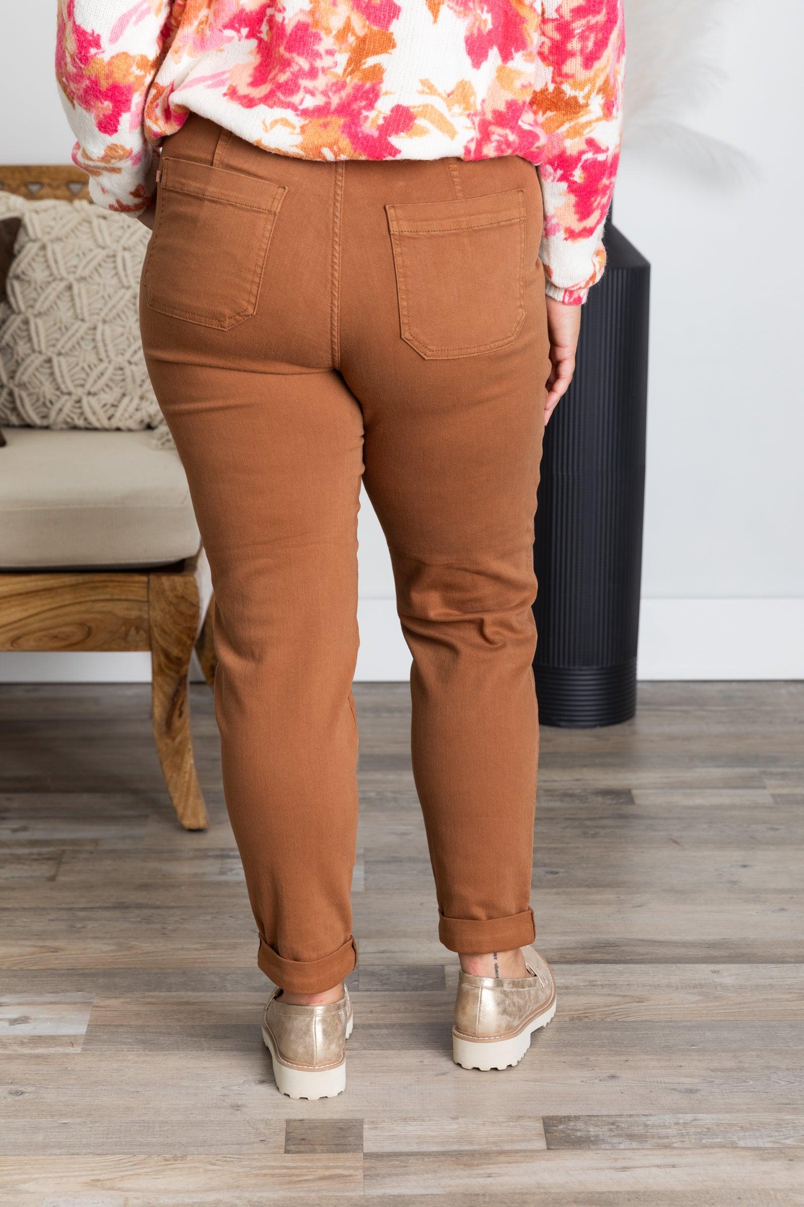 Judy Blue Camel Pull On Jogger Jeans Product Image