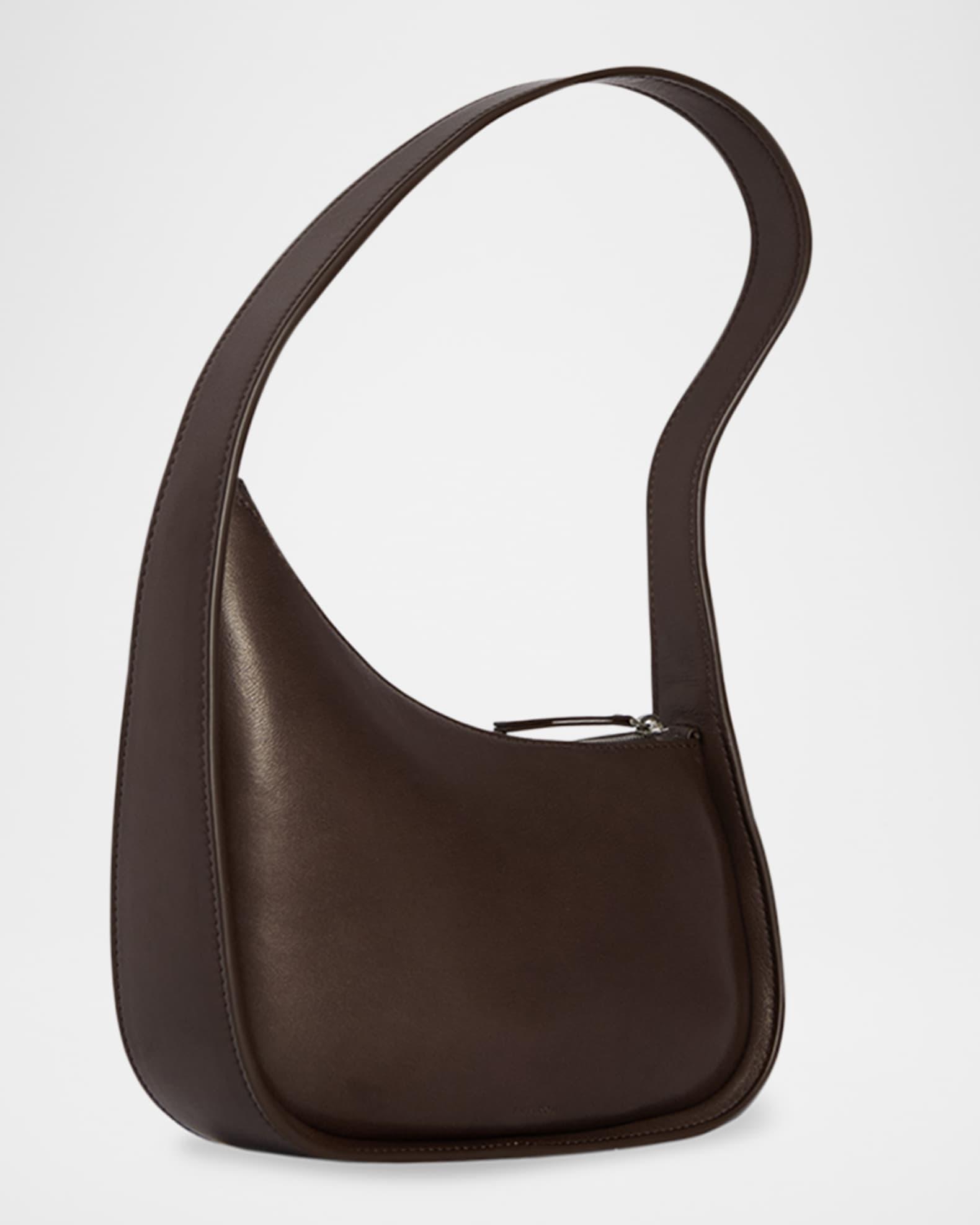 Half Moon Shoulder Bag in Silk Leather Product Image