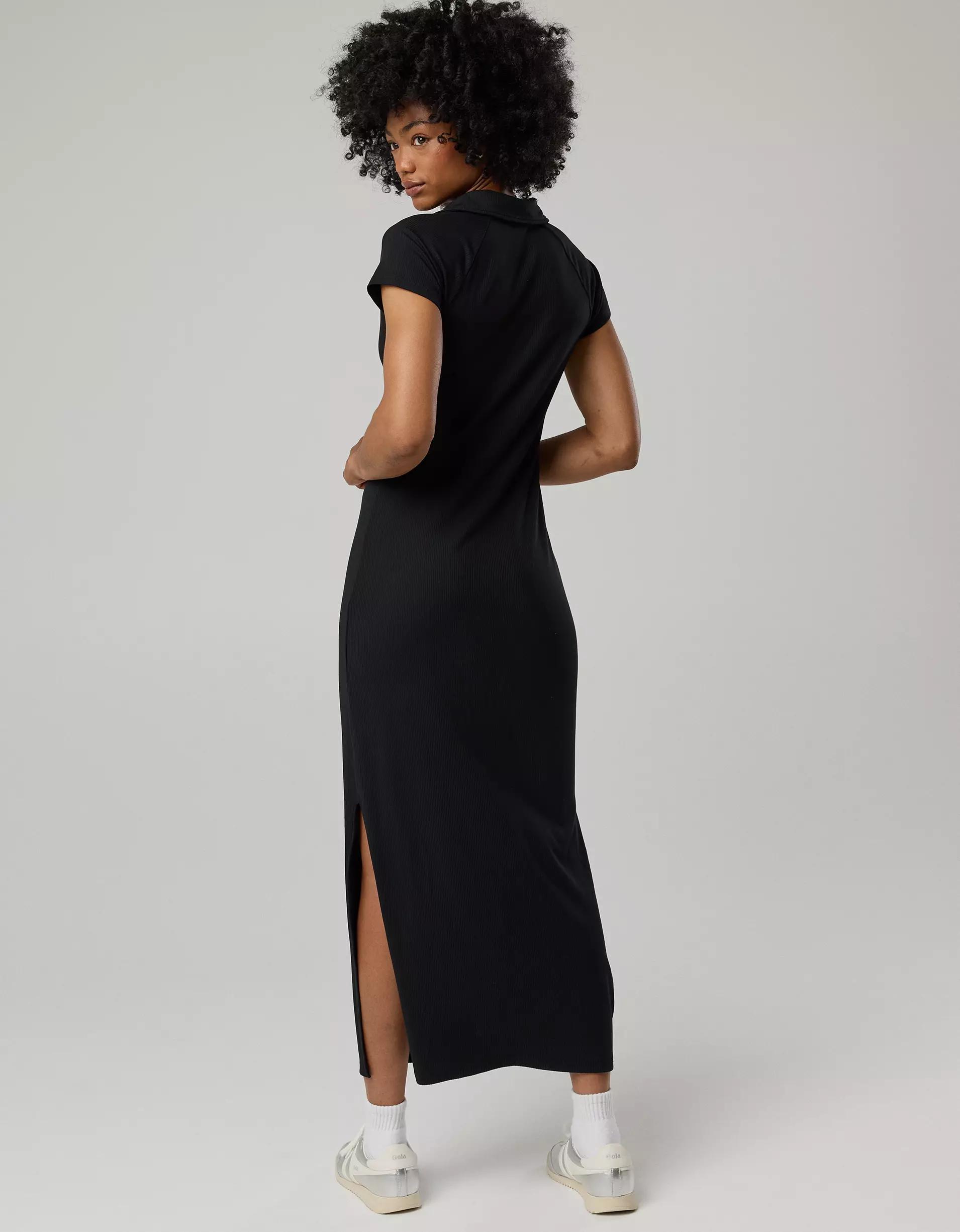 OFFLINE By Aerie Thumbs Up Heavyweight Polo Maxi Dress Product Image