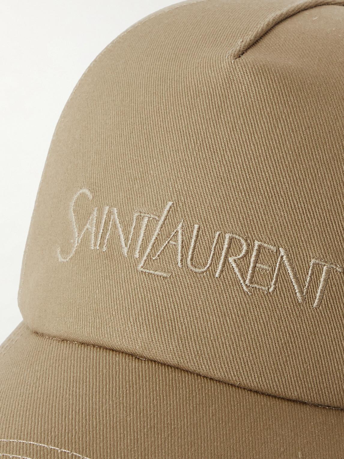 SAINT LAURENT Cotton And Linen Baseball Cap Men In Multicolor Product Image