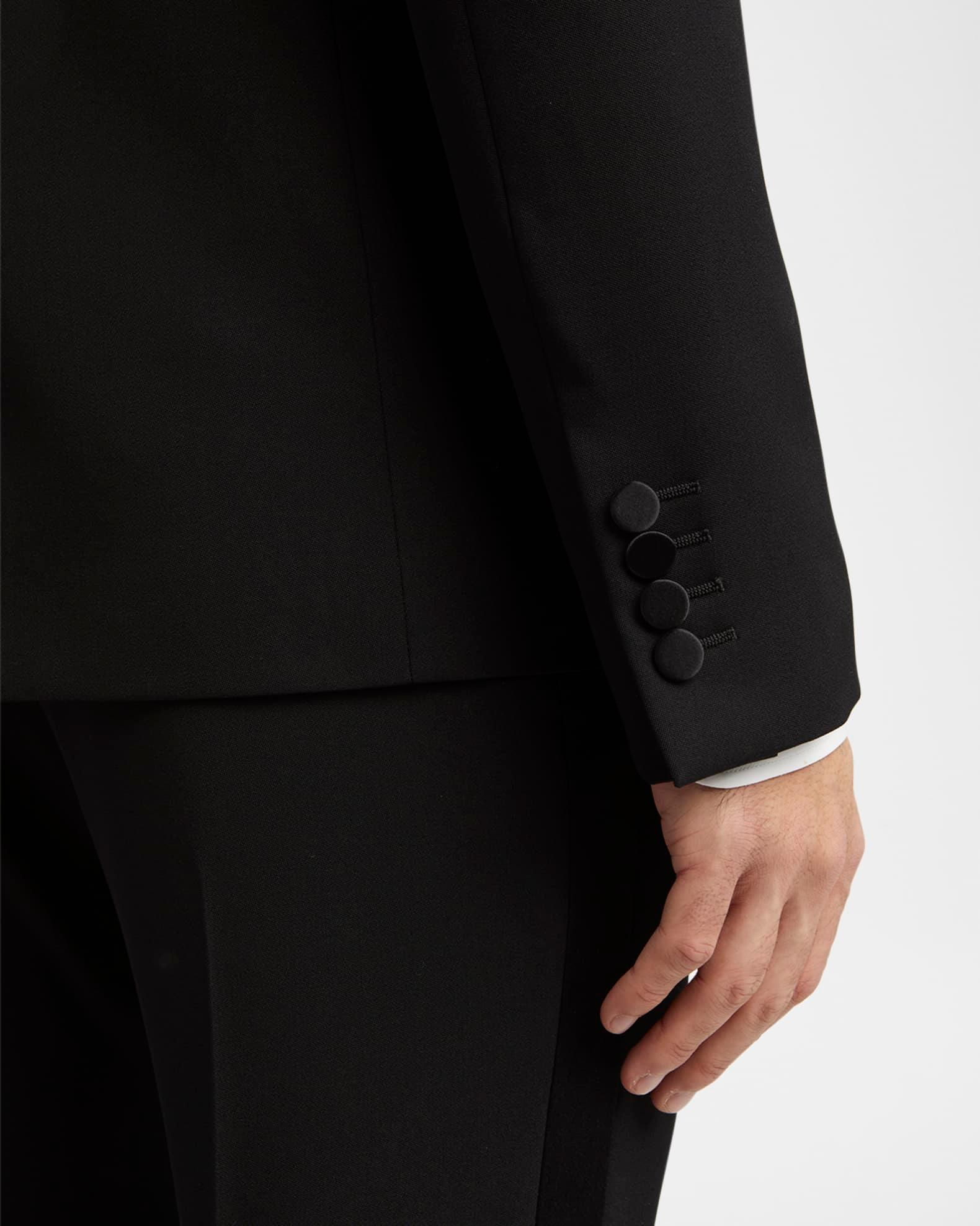 Men's Bead-Embellished Tuxedo Jacket Product Image
