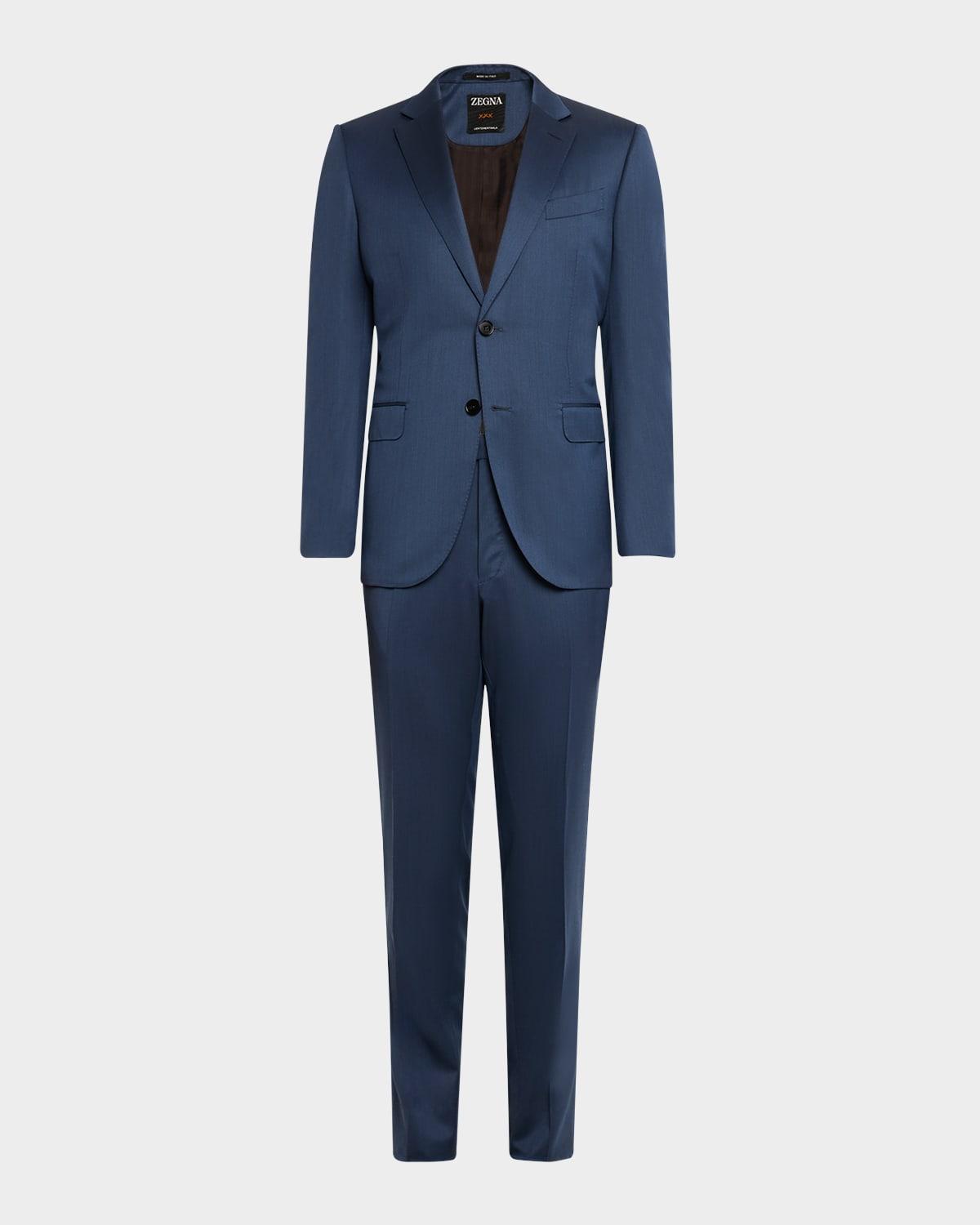 Mens Couture Wool Twill Suit Product Image
