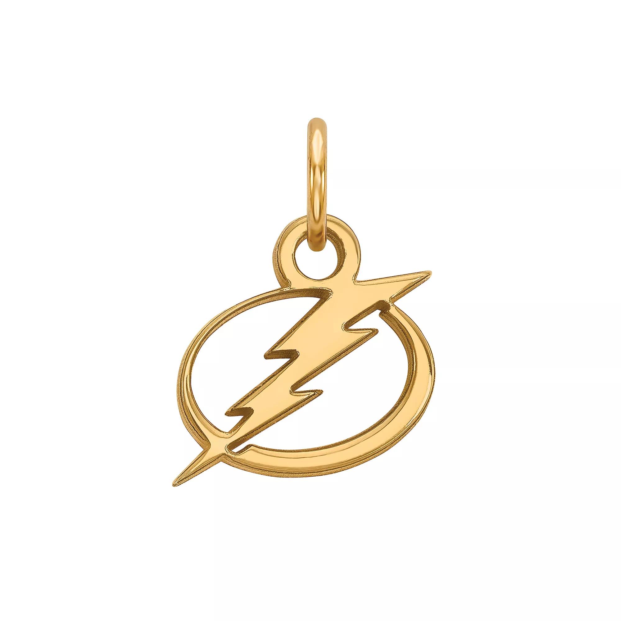 LogoArt Sterling Silver Tampa Bay Lightning Mini Logo Pendant, Women's Product Image