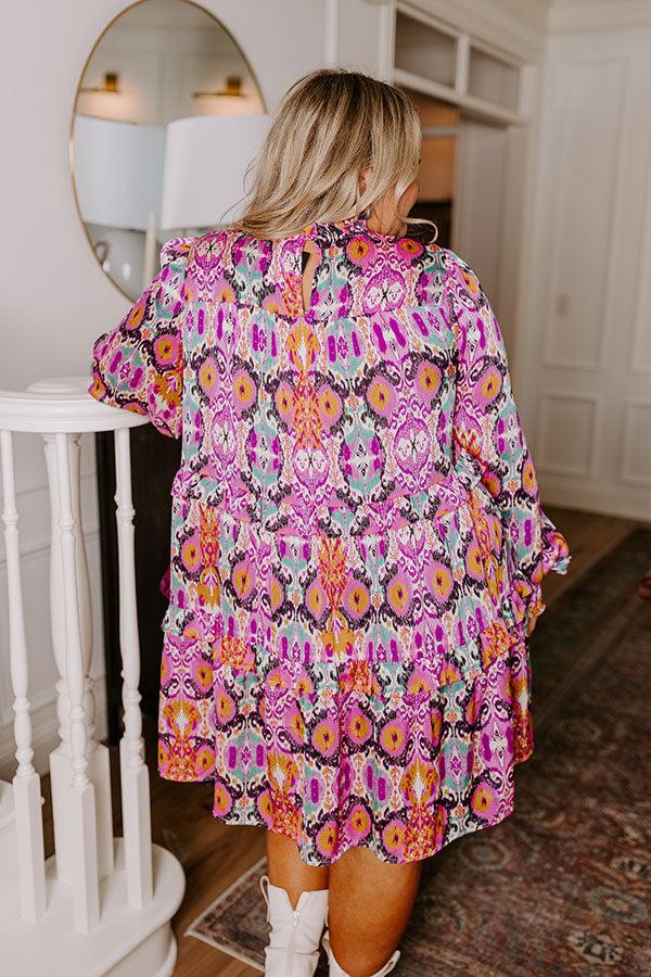 Dreamy Delights Tiered Mini Dress Curves Product Image