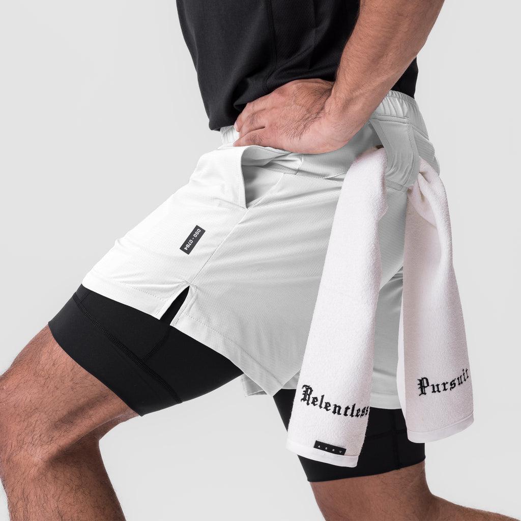 0784. Ultralite™ 6" Liner Short - White/Black Male Product Image