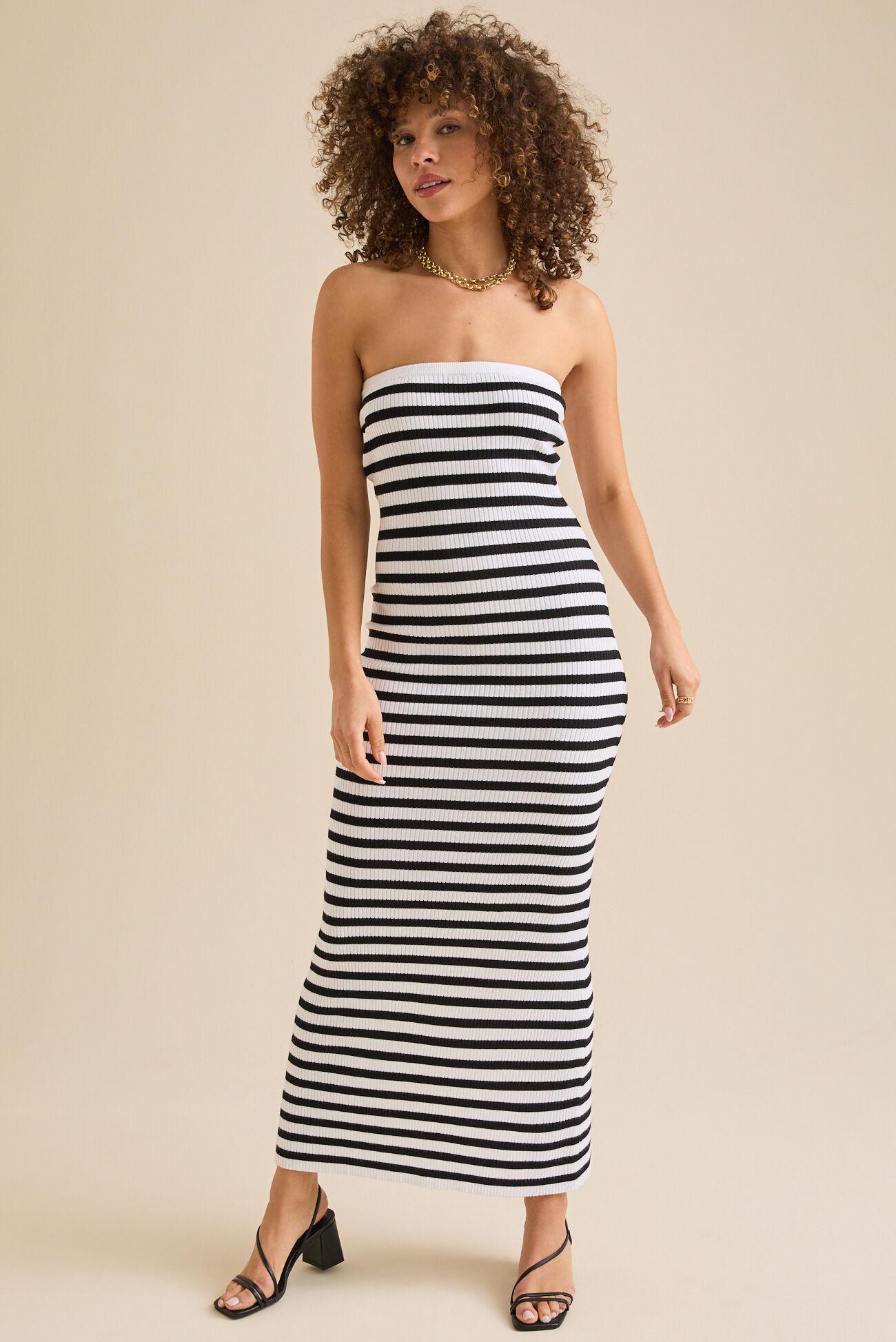 Florence Striped Maxi Dress Product Image