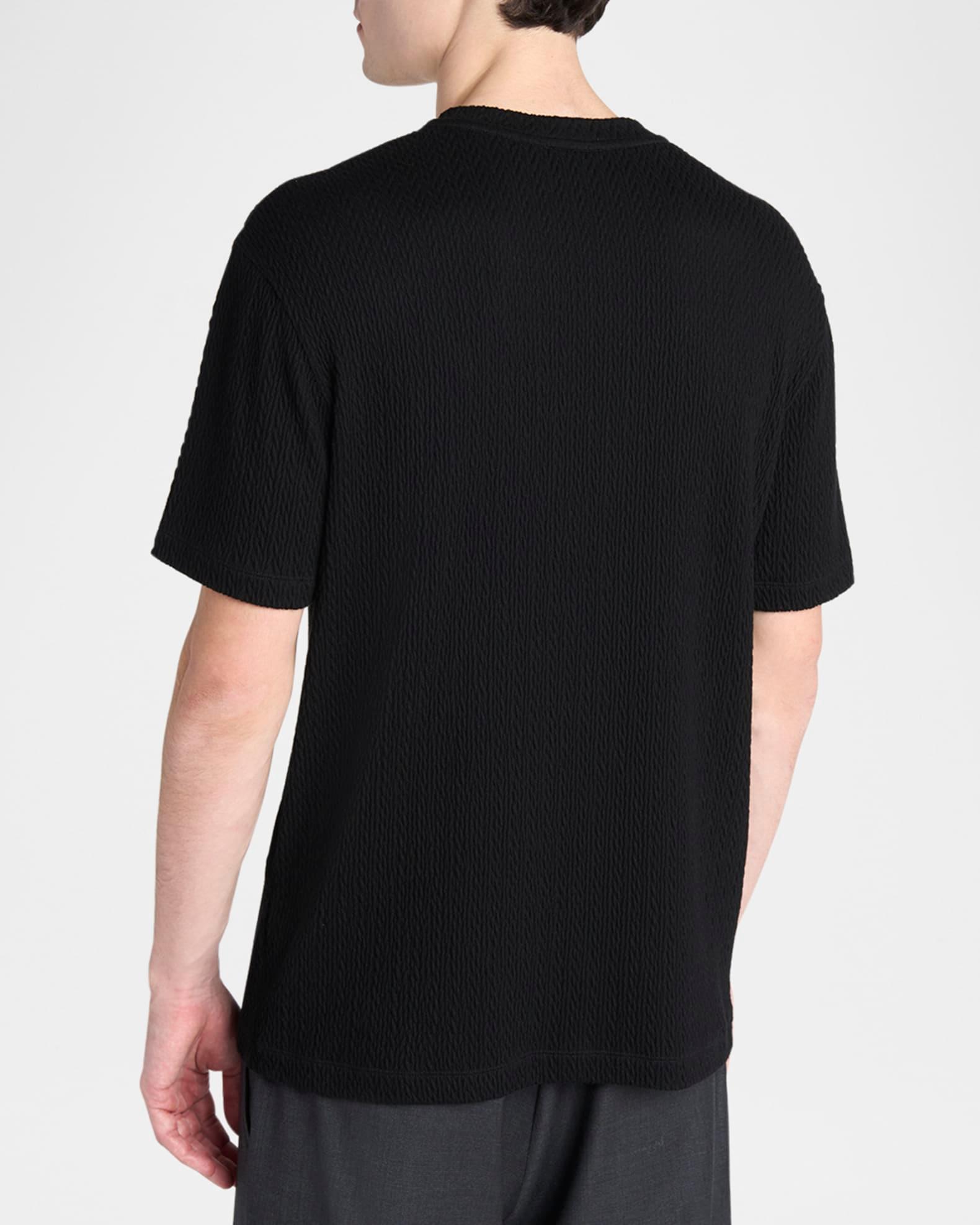 Men's Diagonal Texture Crewneck T-Shirt Product Image
