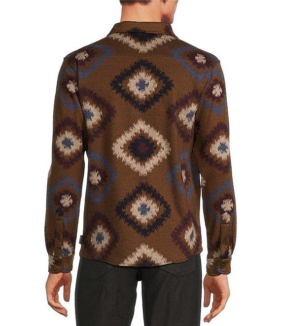 Rowm The Keeper Long Sleeve Southwestern Jacquard Button Down Knit Shirt Product Image
