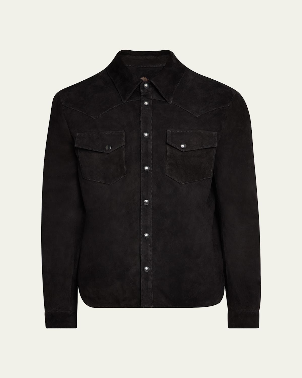 Mens Lowry Leather Overshirt Product Image
