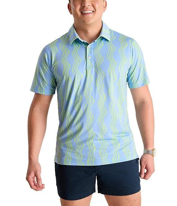 Chubbies Wavy Daze Printed Performance Polo Shirt Product Image